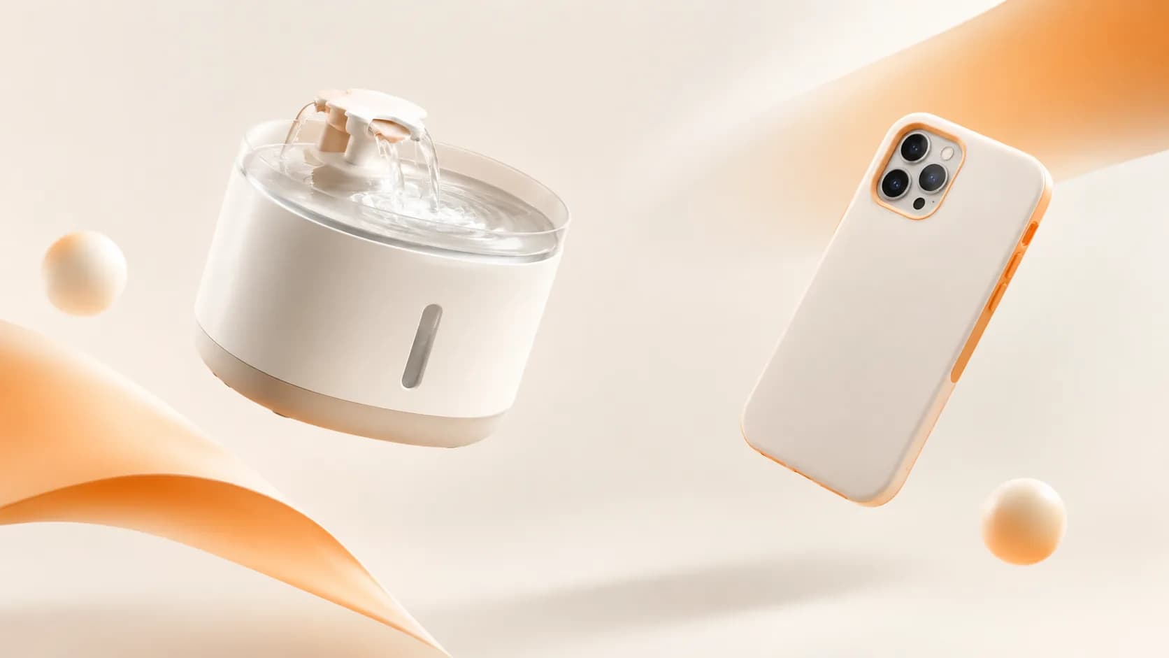 Vansity brand artwork — the worlds of smart pet care and mobile accessories
