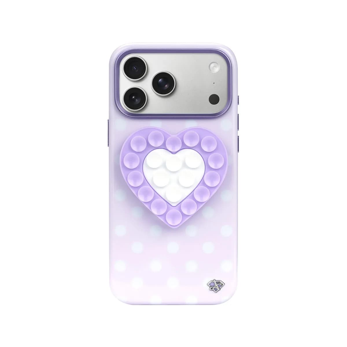 Glazed Heart 3-in-1 Suction Stand Case